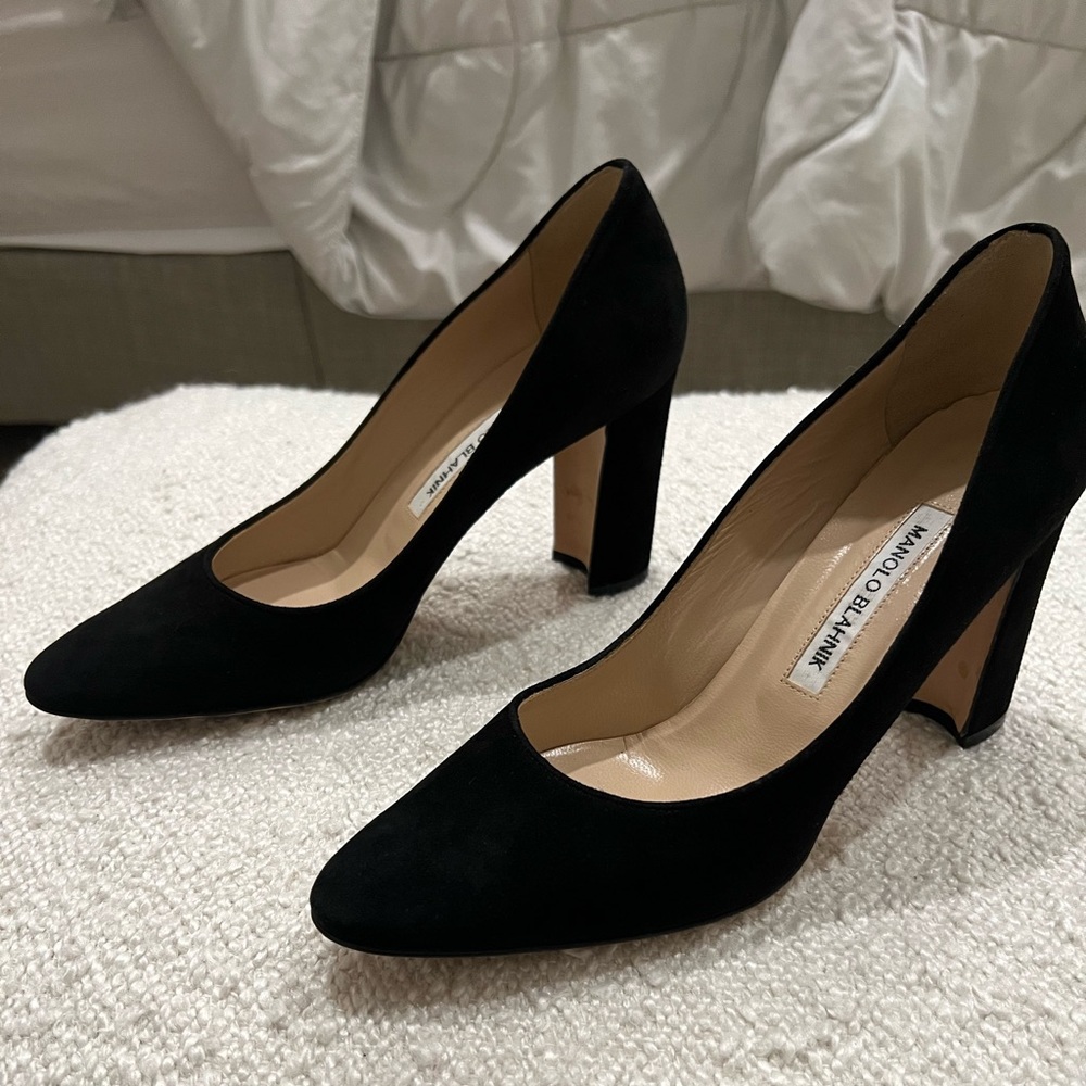 Manolo Blahnik Suede Heels